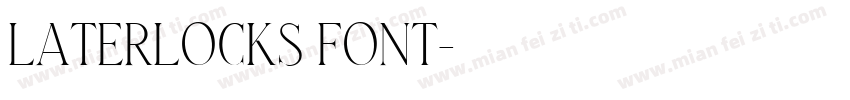 Laterlocks Font字体转换